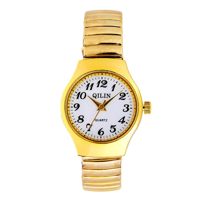 Часы наручные женские, браслет "резинка" микс