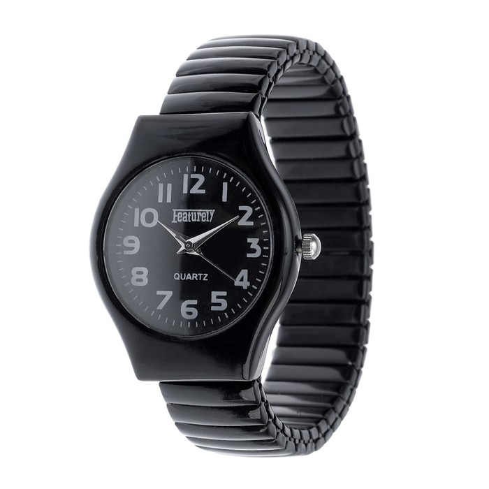 Часы наручные женские, браслет "резинка" микс