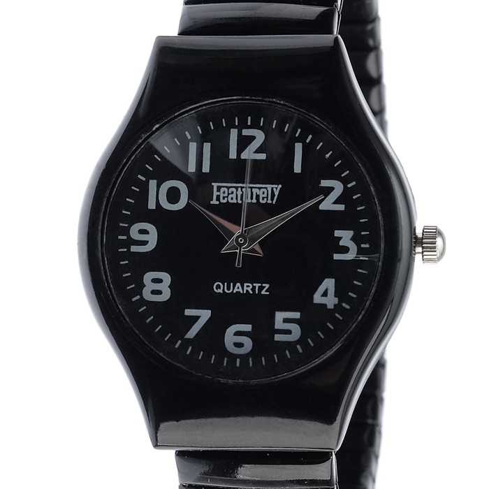 Часы наручные женские, браслет "резинка" микс