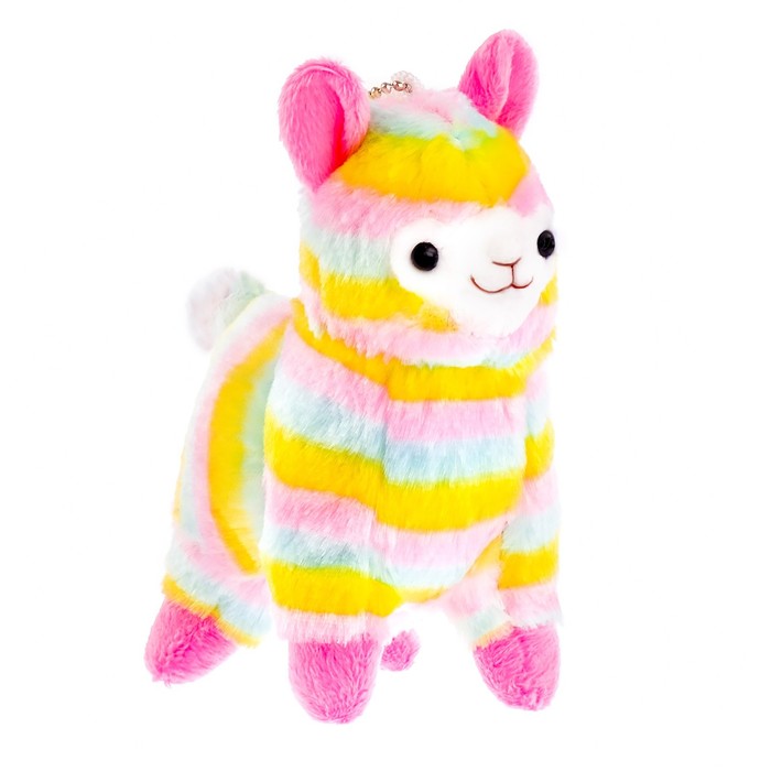 Мягкая игрушка "Альпака Радуга", 12 см