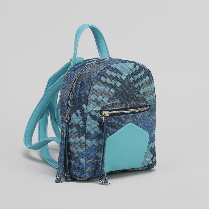 Рюкзак женский "Суок", отдел на молнии, наружный карман, цвет синий