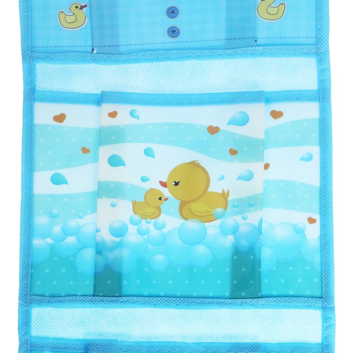 Набор для ванной "Для 1000 мелочей": кармашек на 3 отделения из пластика и 3 бурлящих шара