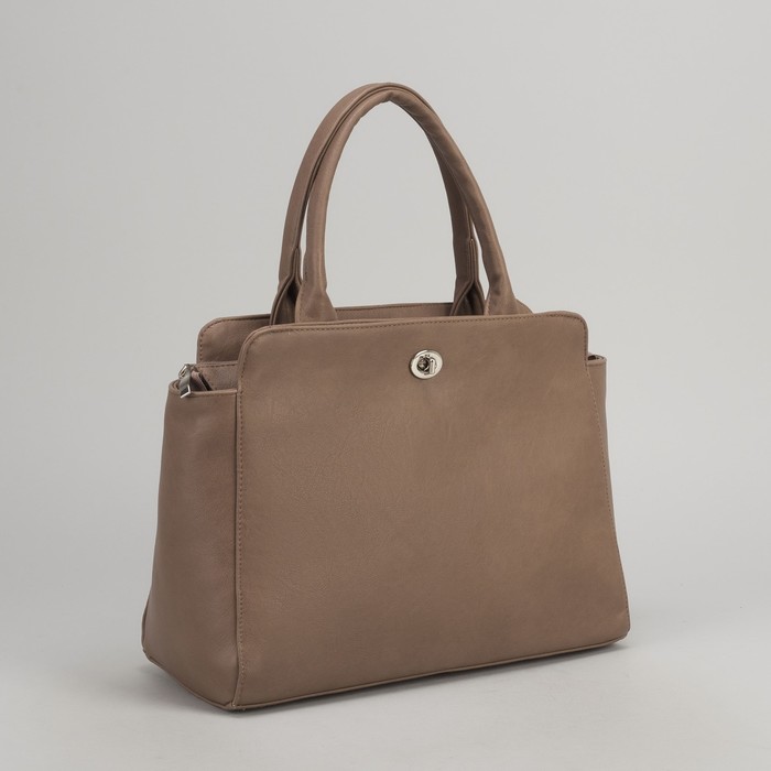 Сумка женская, отдел на молнии, цвет кофейный