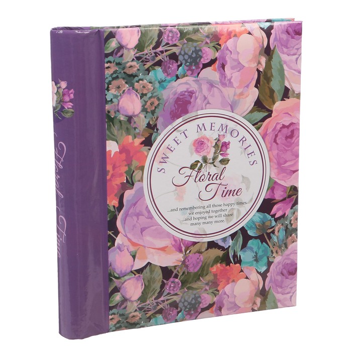Фотоальбом магнитный 15 листов "Счастливые моменты. Время цветов" 19,5х16х2 см