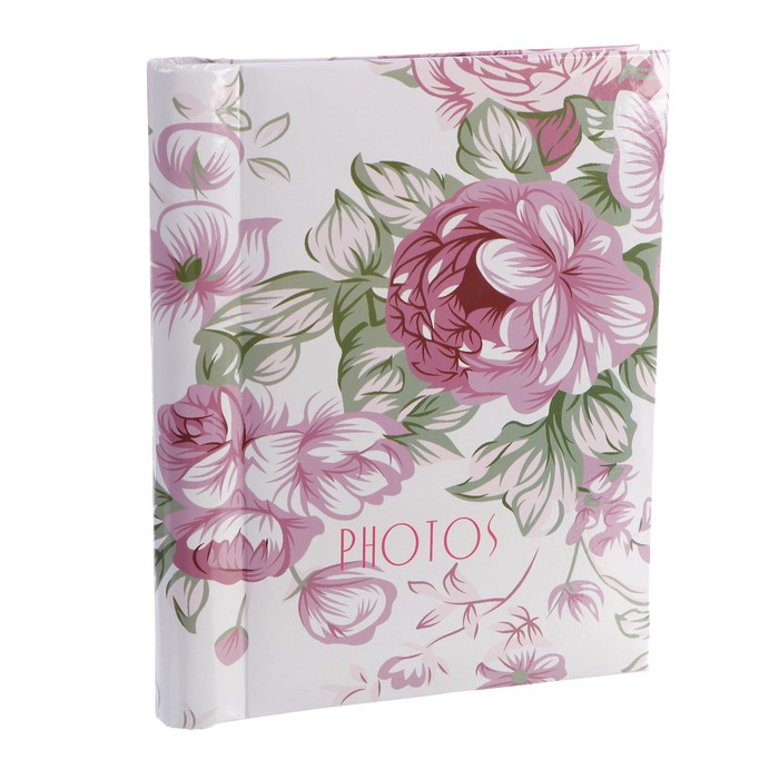 Фотоальбом магнитный 20 листов "Нарисованные пионы" 25,5х20х2,8 см