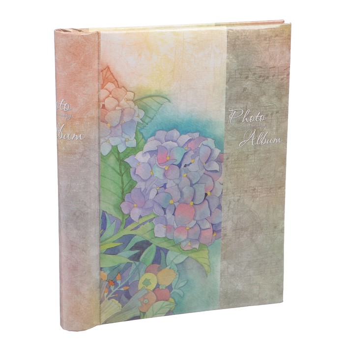 Фотоальбом магнитный 20 листов "Гортензии" 25,5х20х2,8 см
