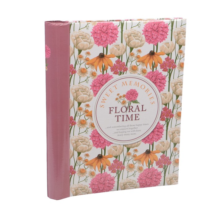 Фотоальбом магнитный 20 листов "Счастливые моменты. Время цветов" 25,5х20х2,8 см
