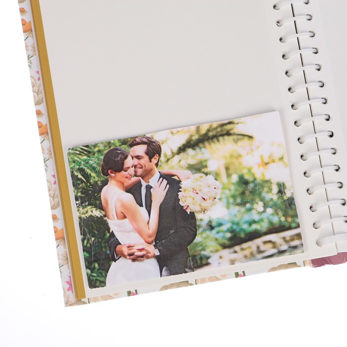 Фотоальбом магнитный 20 листов "Счастливые моменты. Время цветов" 25,5х20х2,8 см