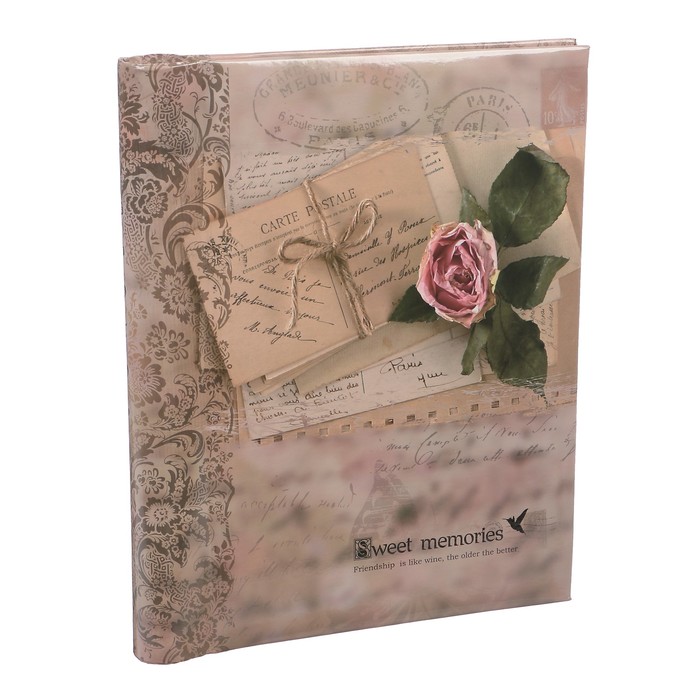Фотоальбом магнитный 20 листов "Любовные письма. Ретро" 25,5х20х2,8 см