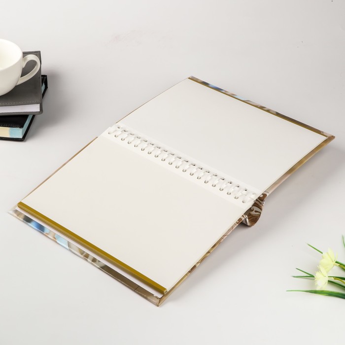 Фотоальбом магнитный 20 листов "Счастливые моменты. Велосипед с цветами" 25,5х20х2,8 см