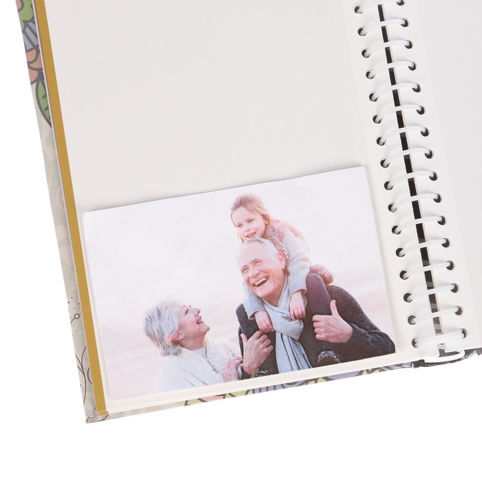 Фотоальбом магнитный 20 листов "Птица на ветке. Мандала" 25,5х20х2,8 см