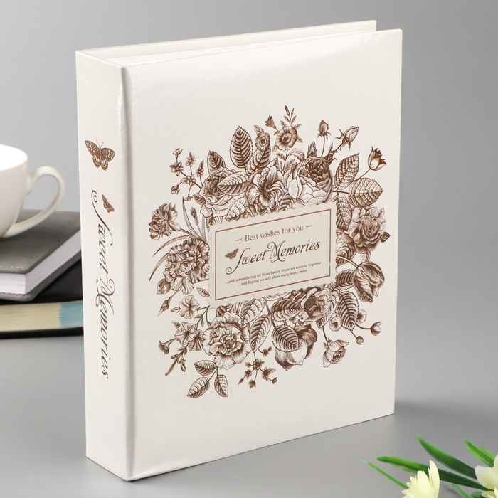 Фотоальбом на 200 фото 10х15 см "Счастливые моменты. Цветочный венок" 23х18х5,5 см