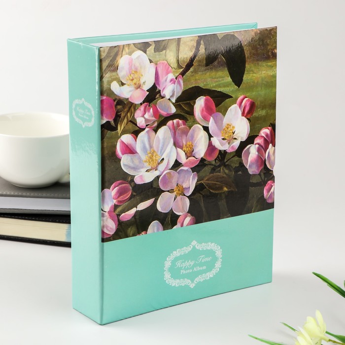 Фотоальбом на 200 фото 10х15 см "Яблочный цвет" 23х18х5,5 см