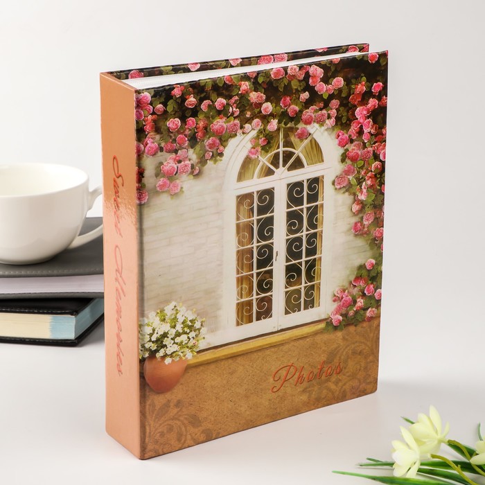 Фотоальбом на 200 фото 10х15 см "Арочный проём в саду" 23х18х5,5 см
