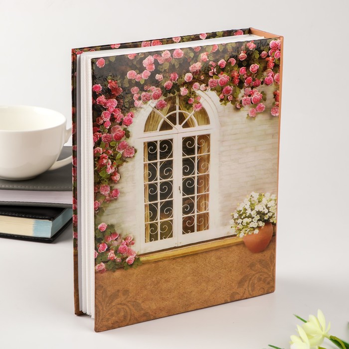 Фотоальбом на 200 фото 10х15 см "Арочный проём в саду" 23х18х5,5 см