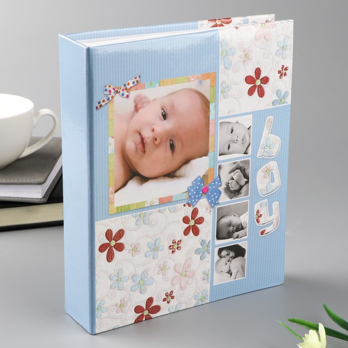 Фотоальбом на 200 фото 10х15 см "Наш мальчик" 23х18х5,5 см