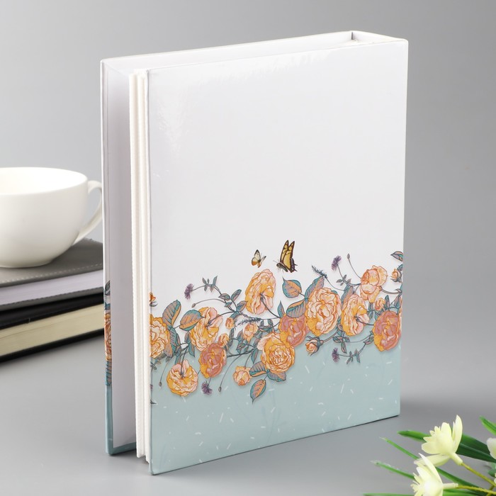 Фотоальбом на 200 фото 10х15 см "Наша свадьба. Цветочная изгородь" 23х18х5,5 см