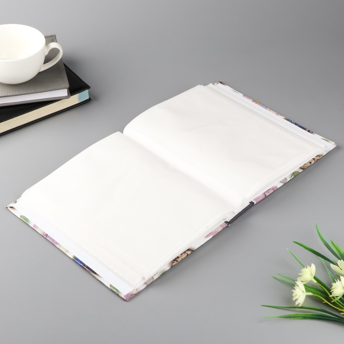 Фотоальбом на 200 фото 10х15 см "Орхидеи и бабочки" 23х18х5,5 см