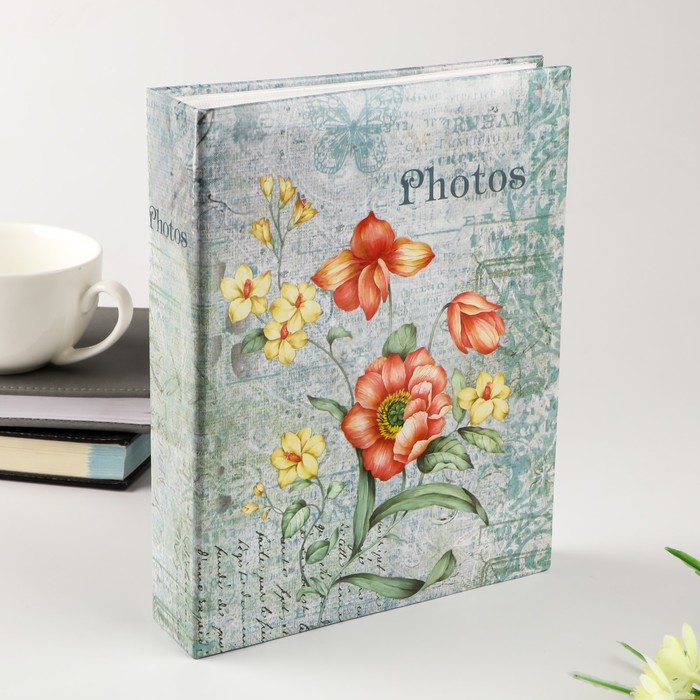 Фотоальбом на 200 фото 10х15 см "Нарцисс" 23х18х5,5 см