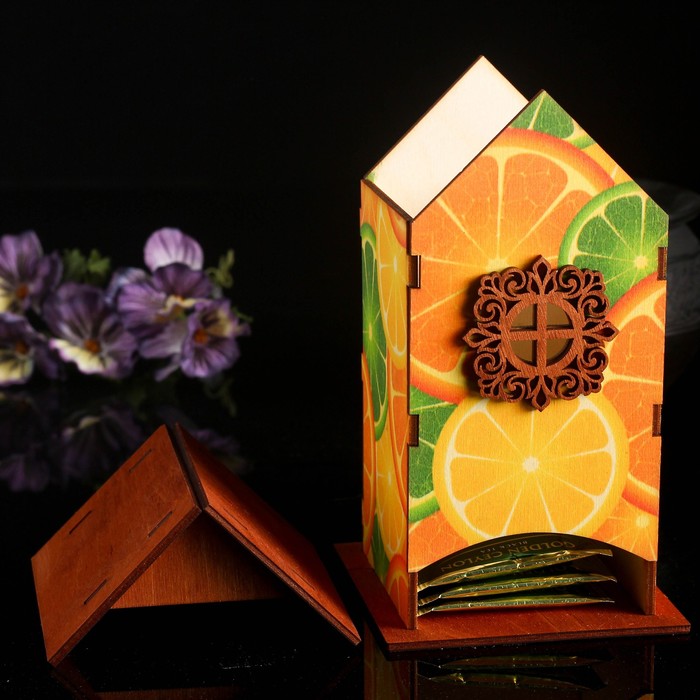 Чайный домик "Цитрус" 10х9х18см