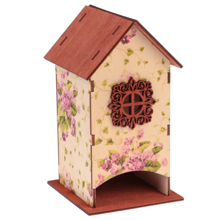 Чайный домик "Фиалки" 10х9х18см