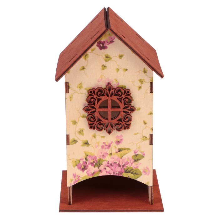 Чайный домик "Фиалки" 10х9х18см