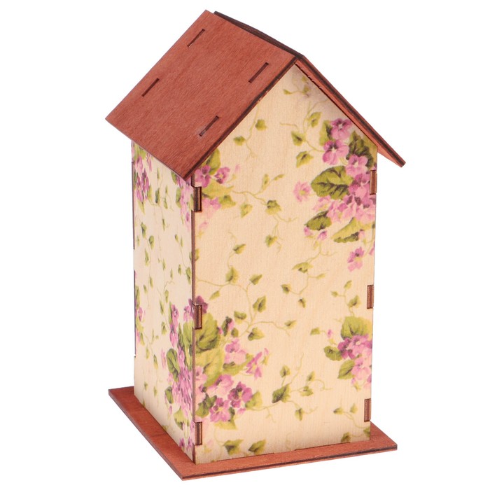 Чайный домик "Фиалки" 10х9х18см
