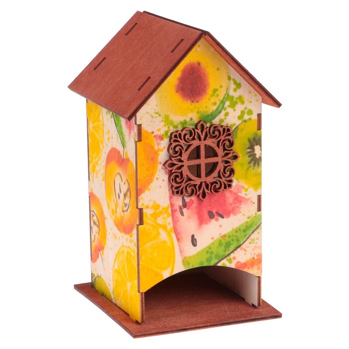 Чайный домик "Фрукты" 10х9х18см