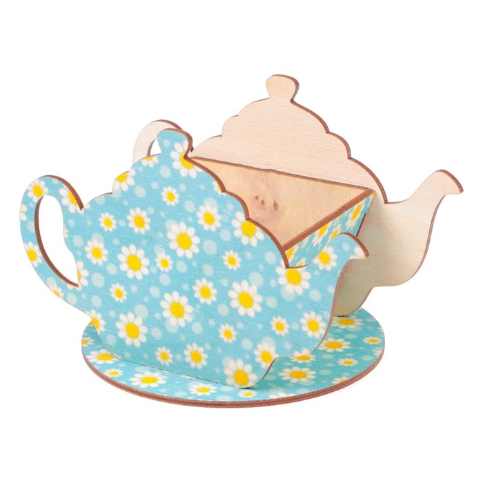 Чайный домик "Чайничек с ромашками" 15х8,5х10см