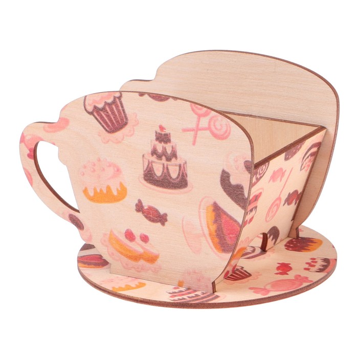 Чайный домик Чашка со сладостями" 8х8,5х9см