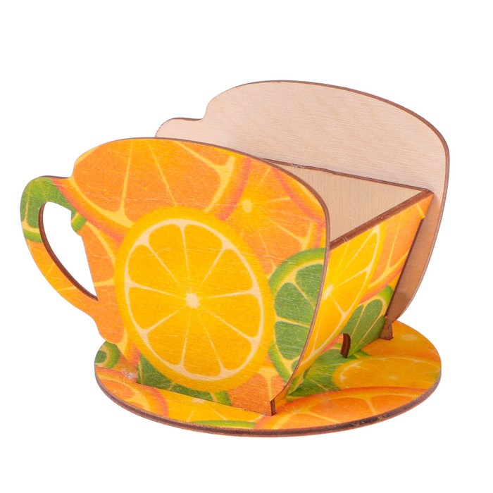 Чайный домик Чашка с цитрусами" 8х8,5х9см