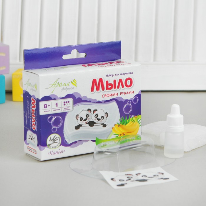 Мыло своими руками с картинкой &quot;Панды&quot;