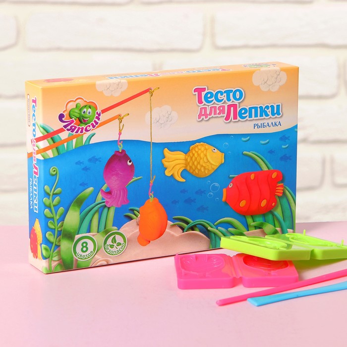 Тесто для лепки "Рыбалка" 8 цветов 200гр П105