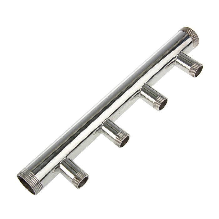 Коллектор MARTIN, 1 1/4"х3/4" 4 выхода, нержавеющая сталь