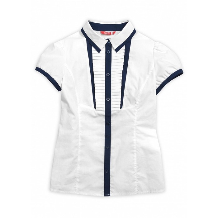 Блузка для девочки, рост 164 см, цвет белый