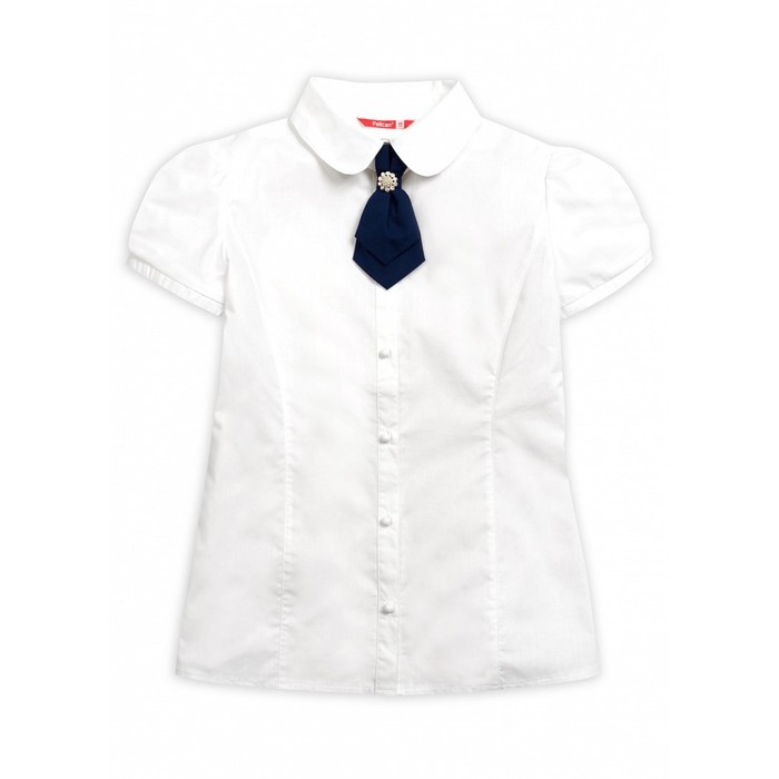 Блузка для девочки, рост 164 см, цвет белый