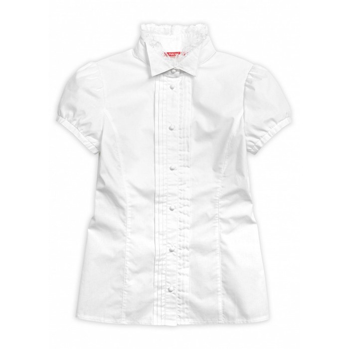 Блузка для девочки, рост 158 см, цвет белый