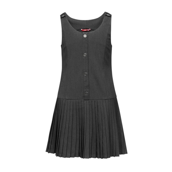 Сарафан для девочки, рост 152 см, цвет серый