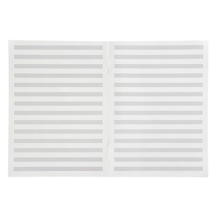 Тетрадь для нот А4, 8 листов "Скрипичный ключ"