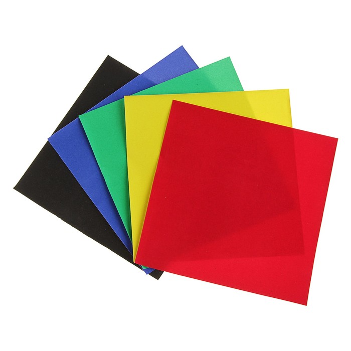 Бумага цветная бархатная А5, 5 листов, 5 цветов "Рыжий котенок"