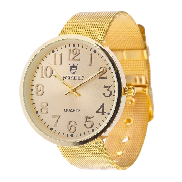 Часы наручные женские, металлический ремешок микс