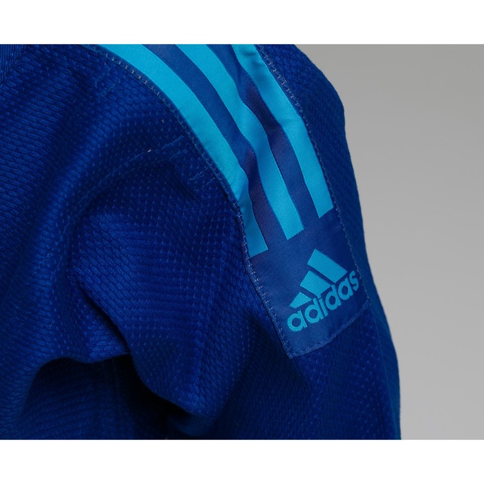 Кимоно для дзюдо Club без пояса, цвет синий с голубым, р-р 160, 350 гр/м2