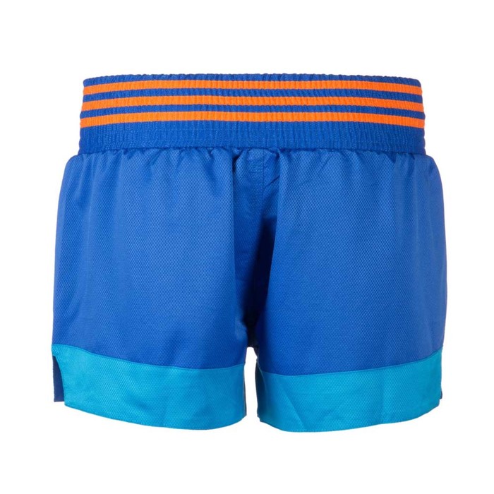 Шорты для тайского бокса Thai Boxing Short Micro Diamond, цвет сине-оранжевый, размер M