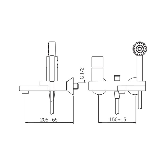 Смеситель для ванны и душа Oras IL BAGNO ALESSI 8545