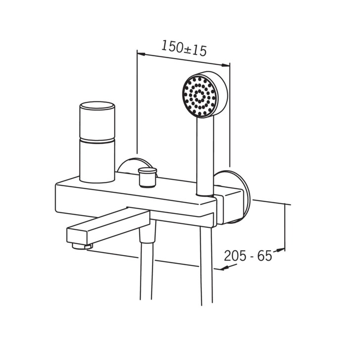 Смеситель для ванны и душа Oras IL BAGNO ALESSI 8545