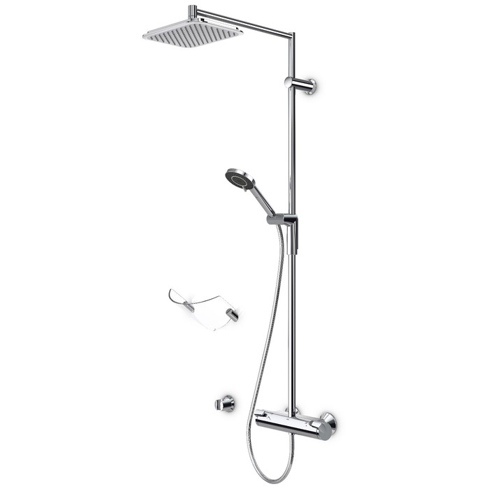 Термостатический смеситель для душа Oras Optima 7192U с верхним душем Rain Shower
