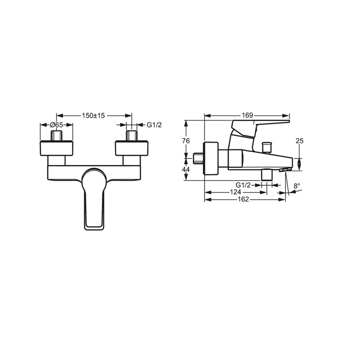 Cмеситель для ванны и душа Oras Twista 3840U