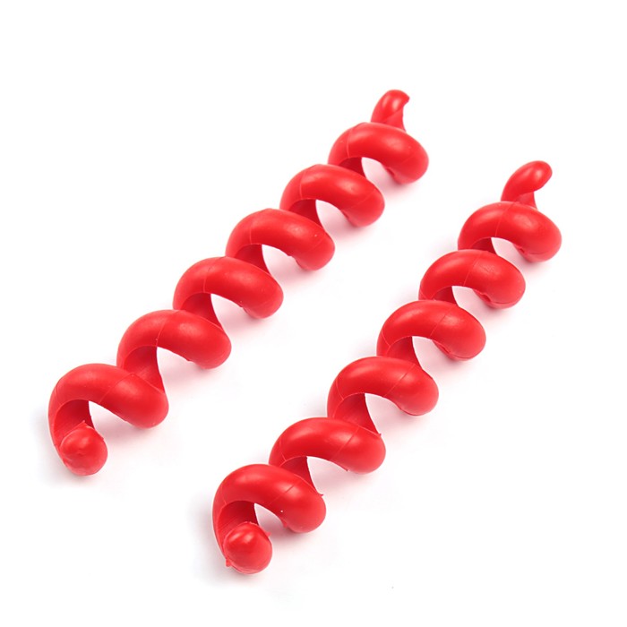 Органайзер кабельный гибкий Belsis CM1201R, тип "пружина", 10 см, 2 шт, красный