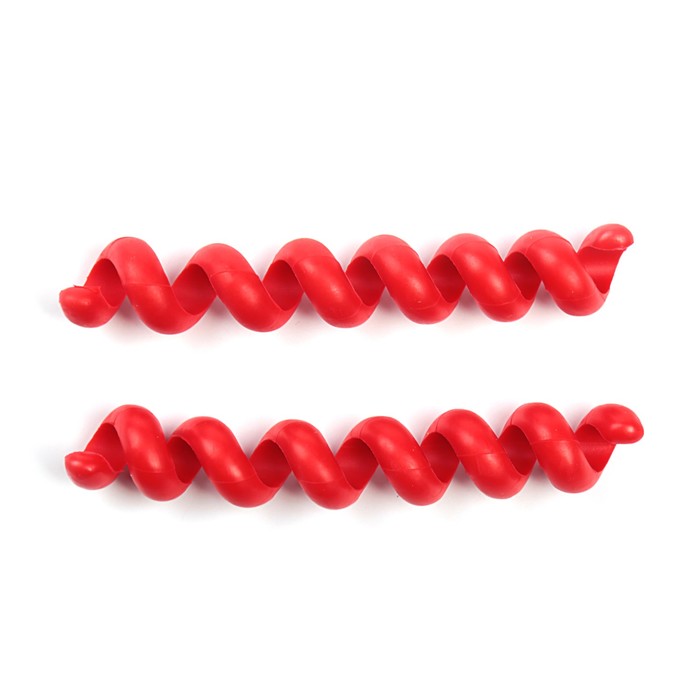 Органайзер кабельный гибкий Belsis CM1201R, тип "пружина", 10 см, 2 шт, красный