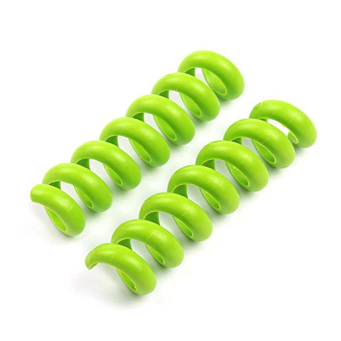 Органайзер кабельный гибкий Belsis CM1202G, тип "пружина", толстый, 10 см, 2 шт, зеленый